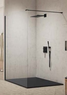 New Trendy New Modus Black kabina prysznicowa walk-in 160x200 profil czarny EXK-1923