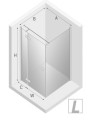 New Trendy Reflexa kabina prysznicowa kwadratowa 120x120x200, profil chrom wersja lewa EXK-1240/EXK-0302rysunek techniczny