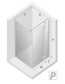 New Trendy Reflexa kabina prysznicowa prostokątna 100x70x200, profil chrom wersja prawa EXK-1243/EXK-0300 rysunek techniczny