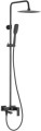 KFA Armatura Logon zestaw prysznicowy natynkowy z deszczownicą, kolor czarny 5136-915-81