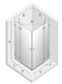 New Trendy Avexa kabina prostokątna 110x100x200, profile chrom EXK-1532 rysunek techniczny