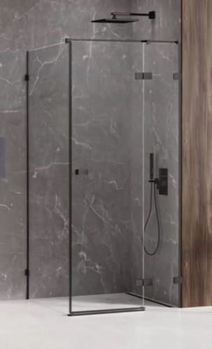 New Trendy Avexa Black kabina prostokątna 100x70x200 wersja prawa, profil czarny EXK-1585