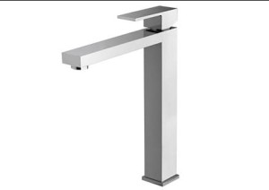 Framo Cinque bateria umywalkowa wysoka z korkiem, kolor chrom CNQ00216/K