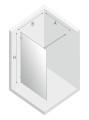 New Trendy Avexa Black kabina walk-in 110x200 cm, szkło 6 mm, profil  czarny EXK-1628 rysunek techniczny
