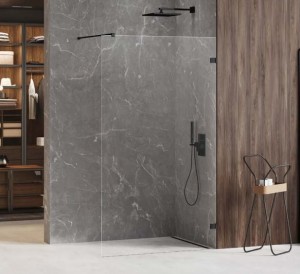 New Trendy Avexa Black kabina walk-in 130x200 cm, szkło 6 mm, profil  czarny EXK-1966