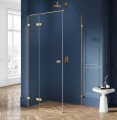 New Trendy Avexa Gold kabina prostokątna 110x70x200, drzwi uchylne lewe EXK-1869