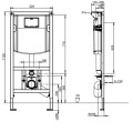 Stelaż Villeroy&Boch ViConnect stelaż podtynkowy do WC H-112, 92246100

