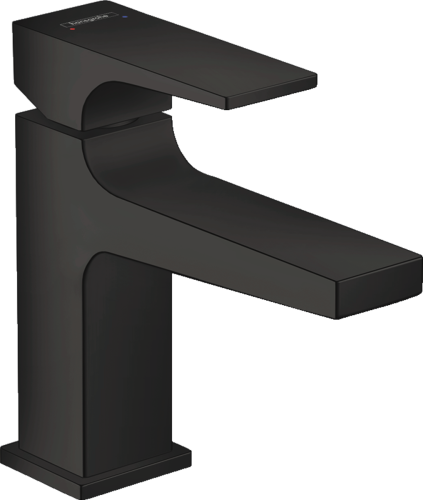Hansgrohe Metropol bateria umywalkowa 100 z kpl. odpływowym Push-Open, czarny mat, 32500670