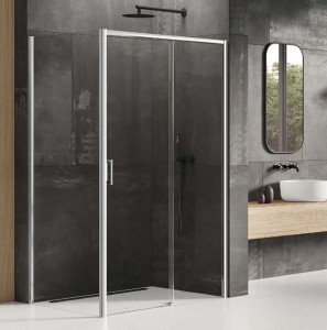 New Trendy Prime kabina prysznicowa prostokątna 150x100x200 wersja prawa profile chrom D-0309A/D-0125B