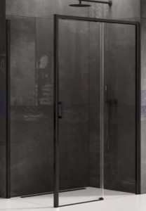 New Trendy Prime Black kabina prysznicowa prostokątna 150x100x200 wersja prawa profil czarny D-0327A/D-0130B