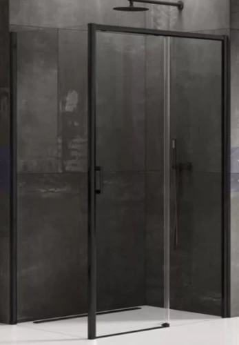 New Trendy Prime Black kabina prysznicowa prostokątna 160x70x200 wersja prawa profil czarny D-0329A/D-0127B