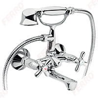 Ferro RETRO bateria wannowa, ścienna, chrom, XR11