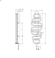 Terma Perła E grzejnik elektryczny 1360x500 mm, WSPER136050