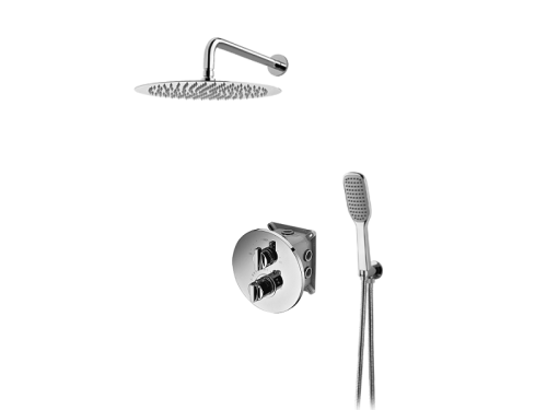 Vedo Otto podtynkowy zestaw natryskowy z termostatem, deszczownica 25 cm, kolor chrom VBO8223/25/CH/TERMO
