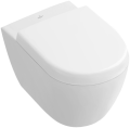 Krótka miska z deską Villeroy & Boch Subway 2.0 Direct Flush Miska WC wisząca 35,5 x 48 cm Weiss Alpin + deska wolnoopadająca 5606R001+9M69S101