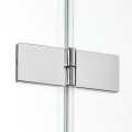 New Trendy New Soleo drzwi wnękowe uchylne podwójne 130x195, profile chrom D-0257A