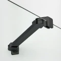 New Trendy New Soleo Black Kabina 110x120cm, drzwi pojedyncze, uchylne uniwersalne, czarne profile K-0687