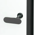 New Trendy New Soleo Black Kabina 110x120cm, drzwi pojedyncze, uchylne uniwersalne, czarne profile K-0687