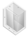New Trendy New Soleo kabina prostokątna 100x120x195, szkło czyste 6mm, uniwersalna, jedno skrzydło uchylne, Active Shield K-0726 rysunek techniczny