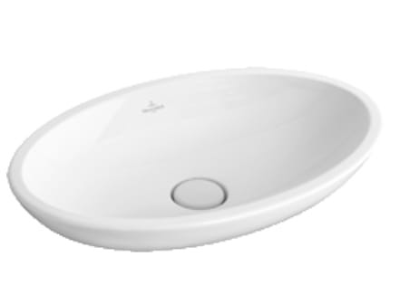 Umywalka nablatowa Villeroy & Boch Loop & Friends 51510001 585 x 380 mm  z przelewem kolor biały (Weiss Alpin)