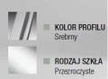 Ścianka walk-in Novellini Kali H 90x195 cm wolnostojąca typu walk-in, profil srebrny, szkło transparentne KALIH90-1B

