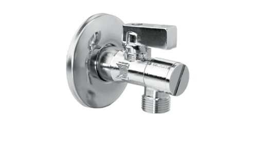 Zawór kątowy Valvex 1/2"-3/8" kulowy z filtrem,  chrom 1481900

