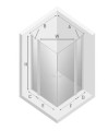 New Trendy New Soleo kabina prostokątna 90x110x195, drzwi podwójne profile chrom K-0749 rysunek techniczny