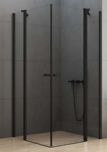 New Trendy New Soleo Black kabina kwadratowa 110x110x195  profil czarny K-0763