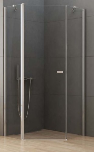 New Trendy New Soleo kabina pięciokątna 80x80x195, profile chrom K-0606