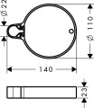 Mydelniczka Hansgrohe Cassetta'C chrom 28678000

