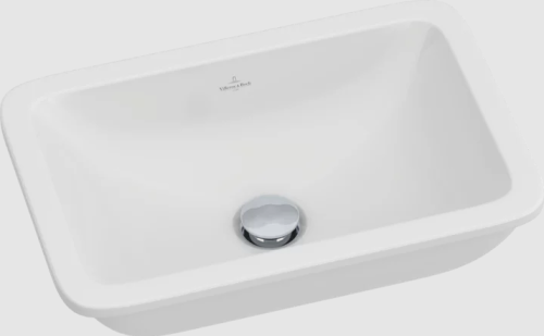 Villeroy & Boch Loop & Friends Umywalka podblatowa, 45 x 28 cm, z przelewem, Weiss Alpin, 61631001