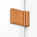 New Trendy Avexa Copper Brushed kabina prysznicowa 100x110x200 cm, szkło czyste 6mm, wersja lewa, profil miedź (copper brushed), Active Shield, EXK-3561