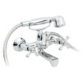 Hydroland RETRO bateria wannowa z kompletem natryskowym, chrom B.20.1

