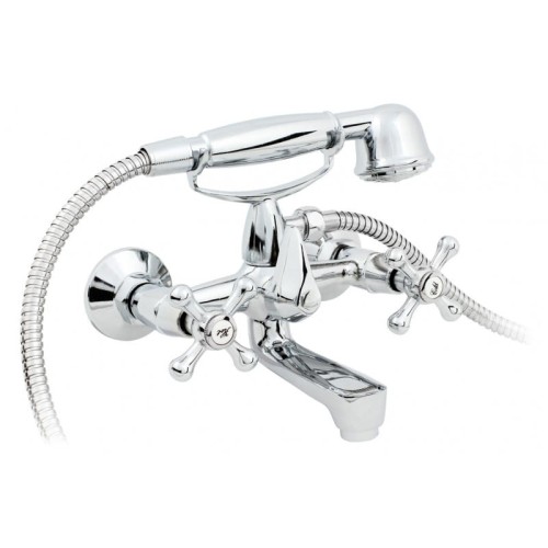 Hydroland RETRO bateria wannowa z kompletem natryskowym, chrom B.20.1

