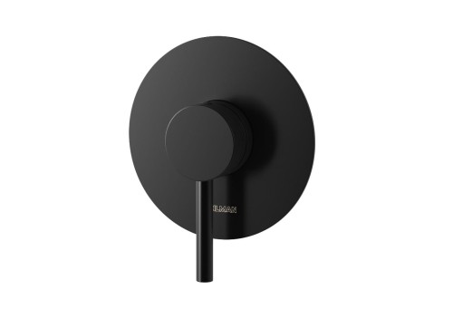 Kohlman Axel Black bateria podtynkowa prysznicowa (jednodrożna), kolor czarny mat, QW220AB