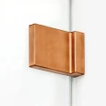 New Trendy Avexa Copper Brushed kabina prysznicowa 80x110x200 cm, szkło czyste 6mm, wersja prawa, profil miedź (copper brushed), Active Shield, EXK-3579