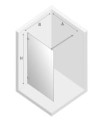 New Trendy Avexa Copper Brushed kabina prysznicowa walk-in 130x200 cm, szkło czyste 8mm, profil miedź (copper brushed), Active Shield, EXK-3768 rysunek techniczny