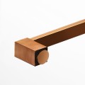New Trendy Avexa Copper Brushed kabina prysznicowa walk-in z relingiem 100x200  cm, szkło czyste 6mm, profil miedź (copper brushed), Active Shield, EXK-3777
