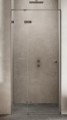 New Trendy Avexa Gunmetal Brushed drzwi wnękowe 110x200 cm wersja prawa,szkło czyste 6mm, profil stal szczotkowana Active Shield, EXK-3251