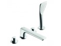 KLUDI AMEO Jednouchwytowa bateria wannowo-natryskowa, 4-otworowa, chrom 414240530