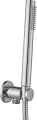 Paffoni Light Inox zestaw natryskowy podtynkowy deszczownica 22,5 cm, kolor stal szczotkowana, LIG015ZSC2A.ST
