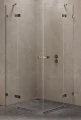 New Trendy Avexa Gunmetal Brushed  kabina prysznicowa 120x90x200 cm, szkło czyste 6mm, drzwi podwójne, profil stal szczotkowana, Active Shield, EXK-3399