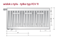 Purmo Plan Ventil Compact grzejnik płytowy 600x1600 mm, lewy, kolor bialy FCV216001600L