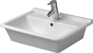 Duravit Starck 3 Umywalka blatowa z przelewem, 560 x 460 mm, 0302560000