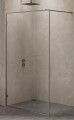 New Trendy Avexa Gunmetal Brushed kabina prysznicowa walk-in 90x200 cm, szkło czyste 6mm, profil stal szczotkowana (gunmetal brushed), Active Shield, EXK-3511