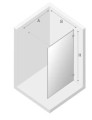 New Trendy Avexa Gunmetal Brushed kabina prysznicowa walk-in 90x200 cm, szkło czyste 6mm, profil stal szczotkowana (gunmetal brushed), Active Shield, EXK-3511