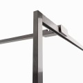 New Trendy Avexa Gunmetal Brushed kabina prysznicowa walk-in 130x200 cm, szkło czyste 6mm, profil stal szczotkowana (gunmetal brushed), Active Shield, EXK-4321