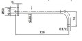 Cersanit Inverto zestaw natryskowy podtynkowy, kolor czarny S952-006 rysunek techniczny