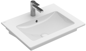 Villeroy & Boch Venticello Umywalka klasyczna, 65 x 50 cm, z przelewem, Weiss Alpin, 41246501