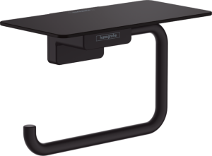 Hansgrohe AddStoris uchwyt na papier toaletowy z półką, kolor czarny mat  41772670